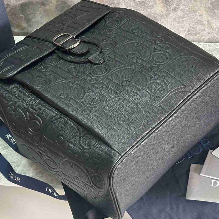 Dior ディオールデイリー フラップ リュック オールレザー ブラック 1ESBA231LLG_93928 サイズ:41.5x30.5x15.5cm