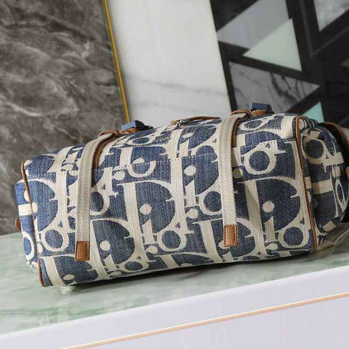 Dior ディオールヒットザロード フラップ リュック オブリーク ブルー 1HTBA205 サイズ:43x43x18cm