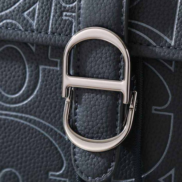 Dior ディオールデイリー フラップ リュック オールレザー ネイビー 1ESBA231 サイズ:41.5x30.5x15.5cm