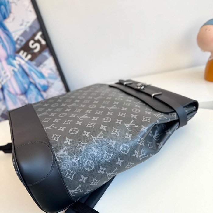 Louis Vuitton スチーマー リュック オールレザー ブラック M44052 サイズ:45x32x16cm