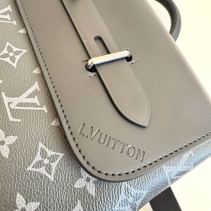 Louis Vuitton スチーマー リュック オールレザー ブラック M44052 サイズ:45x32x16cm