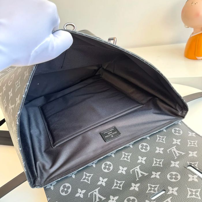 Louis Vuitton スチーマー リュック オールレザー ブラック M44052 サイズ:45x32x16cm