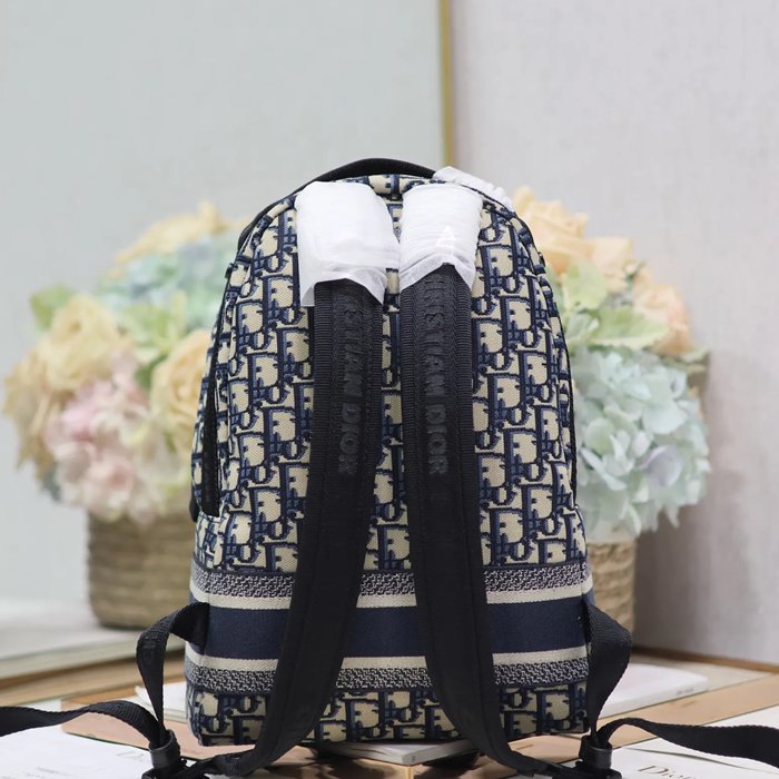 Dior ディオールトラベル リュック オブリーク ブルー 096 サイズ:32x23.5x11cm