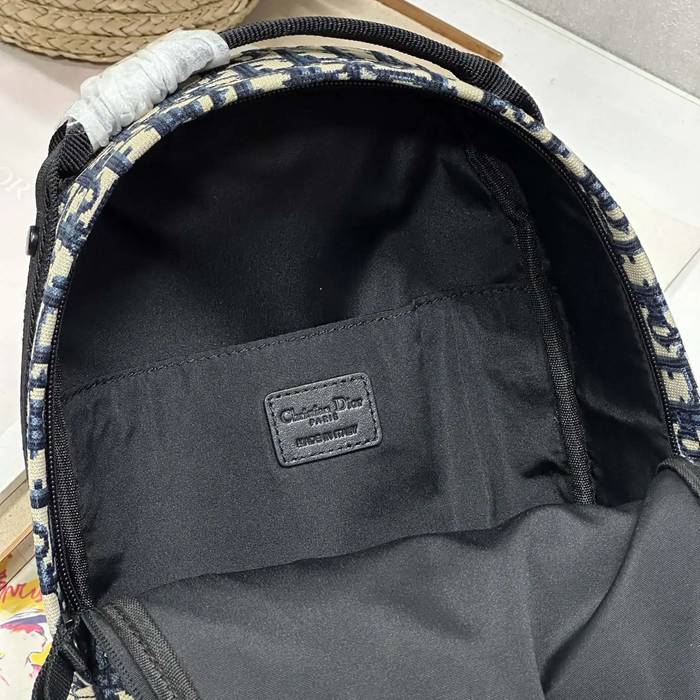 Dior ディオールトラベル リュック オブリーク ブルー 096 サイズ:32x23.5x11cm