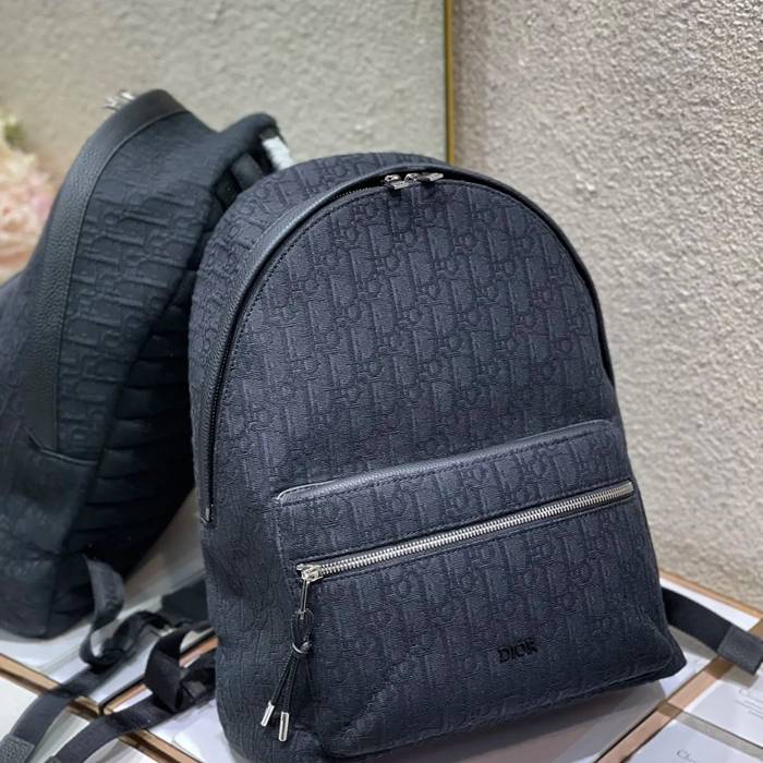 Dior オブリーク リュック オールレザー ブラック 212 サイズ:42x30x15cm