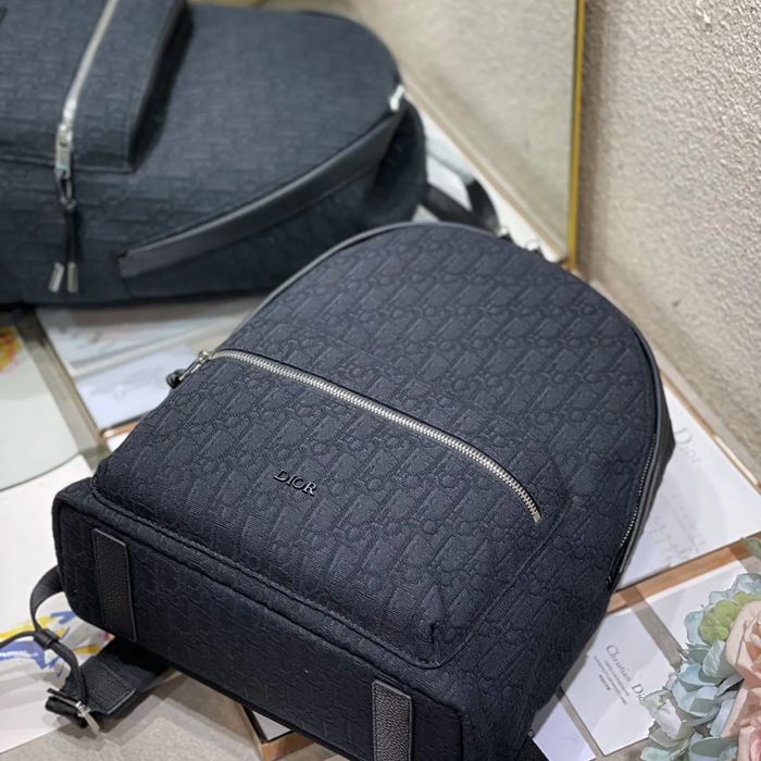 Dior オブリーク リュック オールレザー ブラック 212 サイズ:42x30x15cm