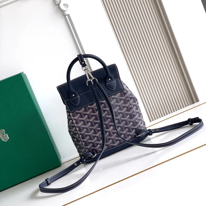 Goyard アルピン ミニリュック ボタンタイプ ブルー MAE8400 サイズ:23x19x9.5cm
