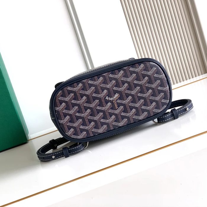 Goyard アルピン ミニリュック ボタンタイプ ブルー MAE8400 サイズ:23x19x9.5cm
