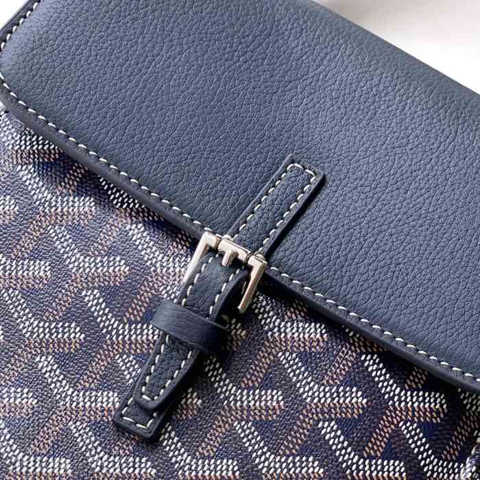 Goyard アルピン ミニリュック ボタンタイプ ブルー MAE8400 サイズ:23x19x9.5cm