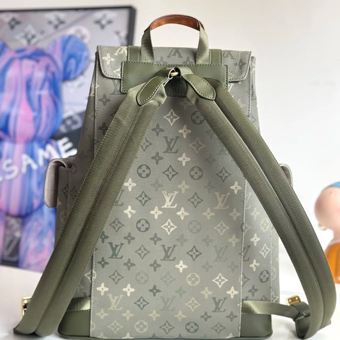 Burberry クリストファー MM リュック カモフラージュ グリーン M27080 サイズ:44x38x12.5cm