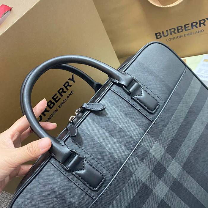 BURBERRY 7721 チェックブリーフケース サイズ:38x28cm