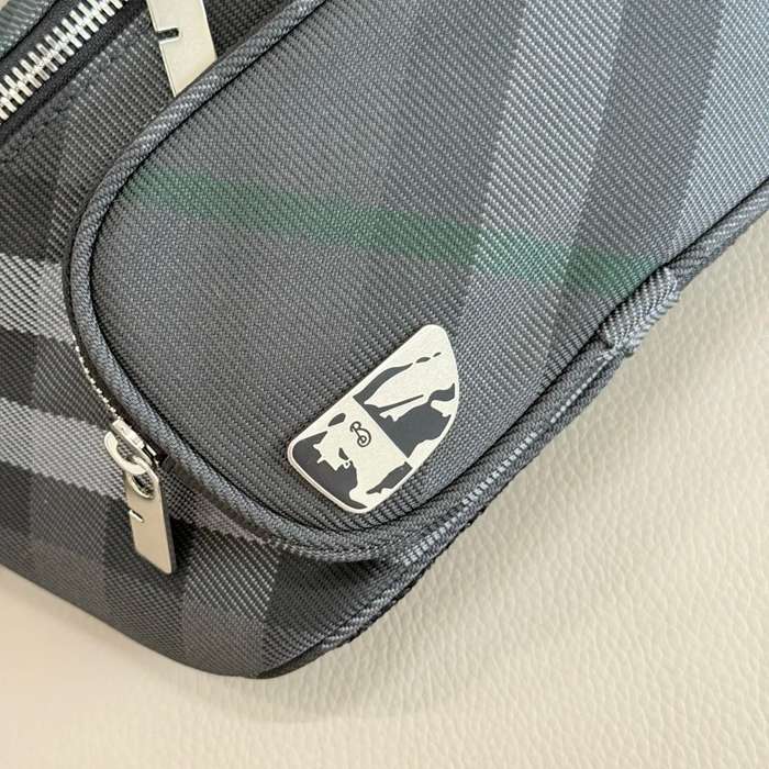 BURBERRY 3561 最新チェックウエストバッグ サイズ:27x14cm