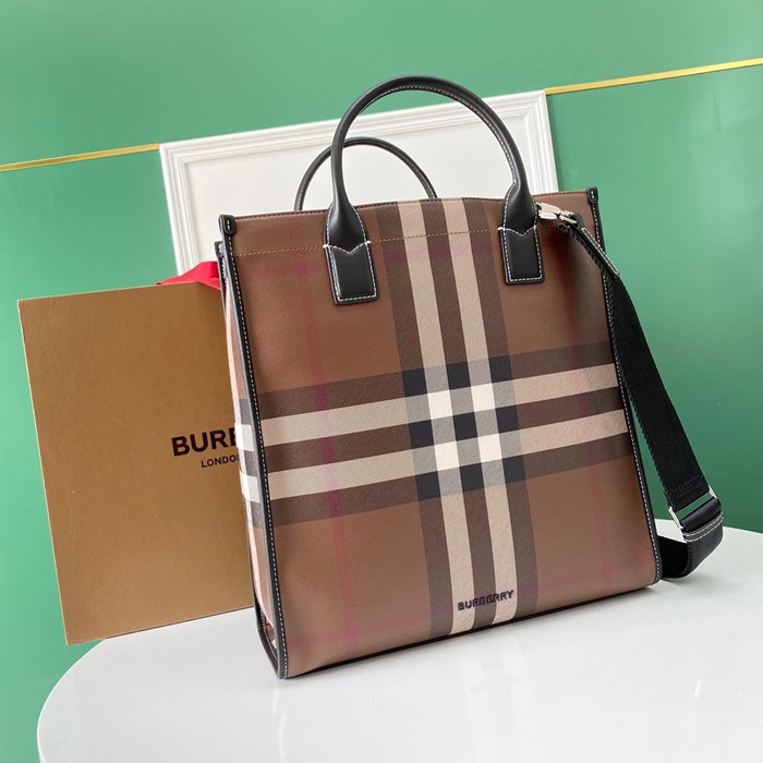 BURBERRY チェックトート サイズ:37.5x35.5x15cm