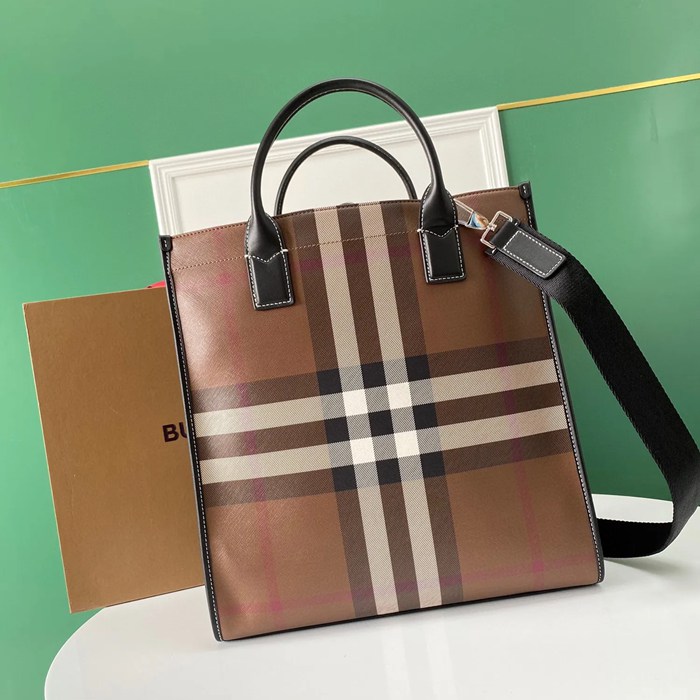 BURBERRY チェックトート サイズ:37.5x35.5x15cm