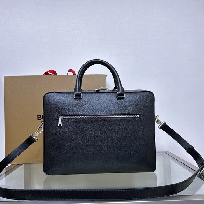 BURBERRY 2651 粒紋牛皮ブリーフケース サイズ:37x27cm