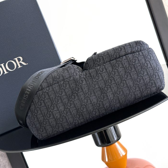 DIOR ライダーソフト餃子バッグ オブリーク 黒 サイズ:36x30.5x14.5cm