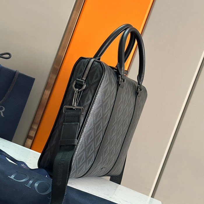 DIOR ブリーフケース CDダイヤモンド グレー サイズ:35x27cm