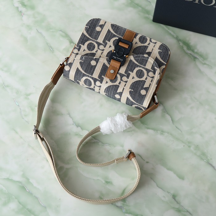 DIOR サドルメッセンジャー 酒椰葉効果オブリーク サイズ:24x16.5x5.5cm