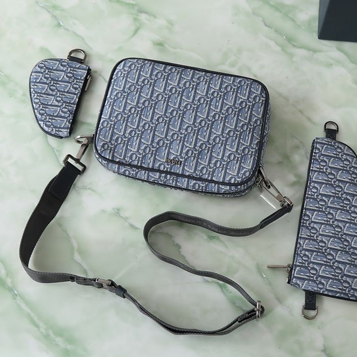 DIOR サドル3点セットハンドバッグ オブリーク サイズ:23x16cm