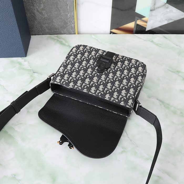 DIOR サドルメッセンジャー 杏布ジャガード サイズ:23x18cm