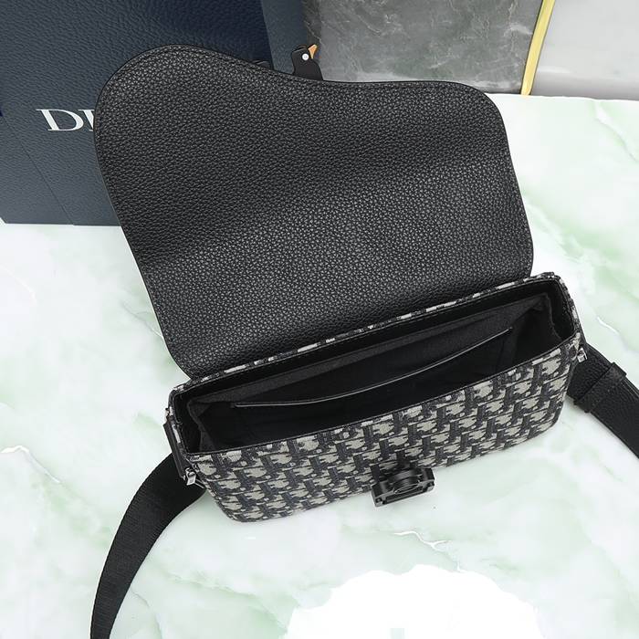 DIOR サドルメッセンジャー 杏布ジャガード サイズ:23x18cm