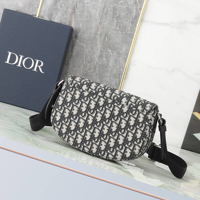 DIOR サドルメッセンジャー オブリーク 米黒 サイズ:24x16.5x5.5cm