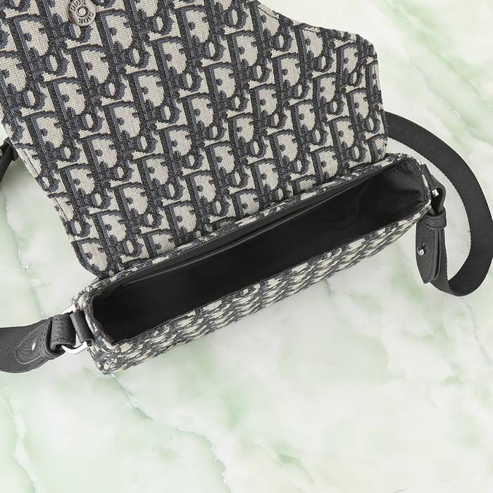 DIOR サドルメッセンジャー オブリーク 米黒 サイズ:24x16.5x5.5cm