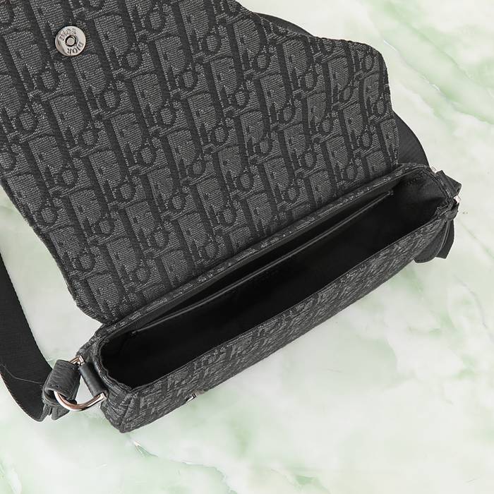 DIOR サドルメッセンジャー オブリーク 黒 サイズ:24x16.5x5.5cm