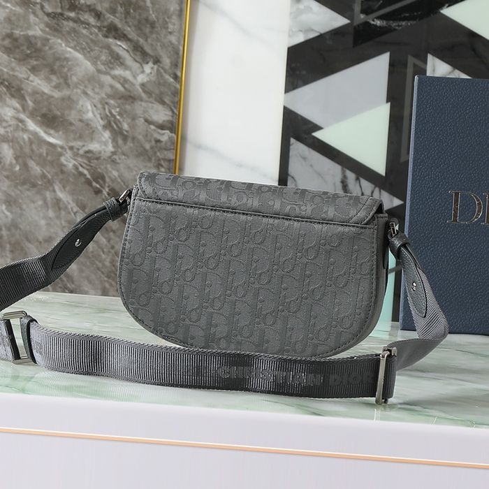 DIOR サドルメッセンジャー オブリーク 煤灰 サイズ:24x16x5.5cm