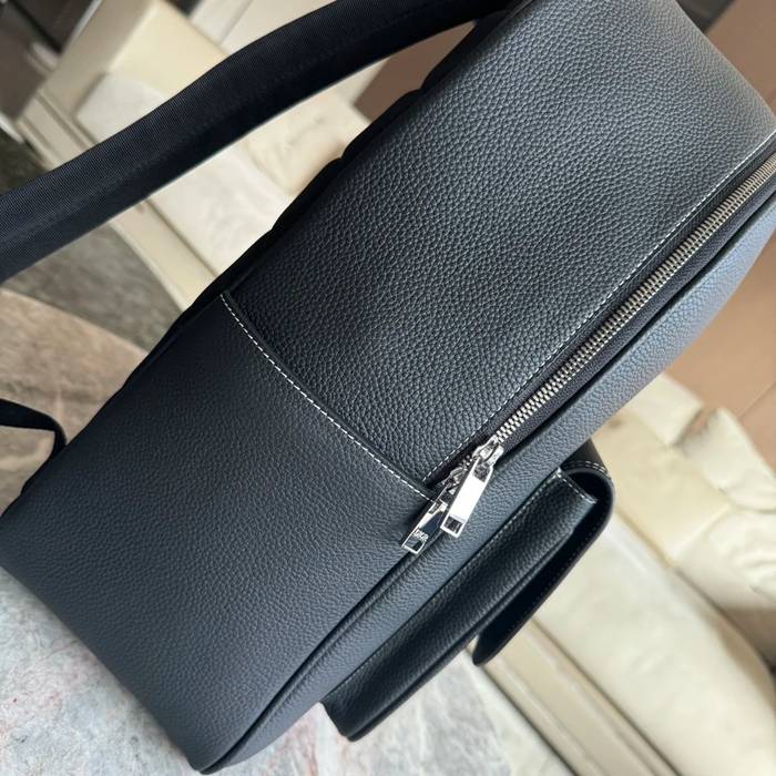 DIOR サドルリュック 黒粒面牛皮革 サイズ:43.5x33x19.5cm