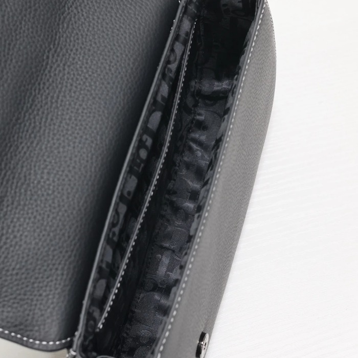 DIOR 325 プリント牛皮サドルフラップメッセンジャー サイズ:24x16.5x5.5cm
