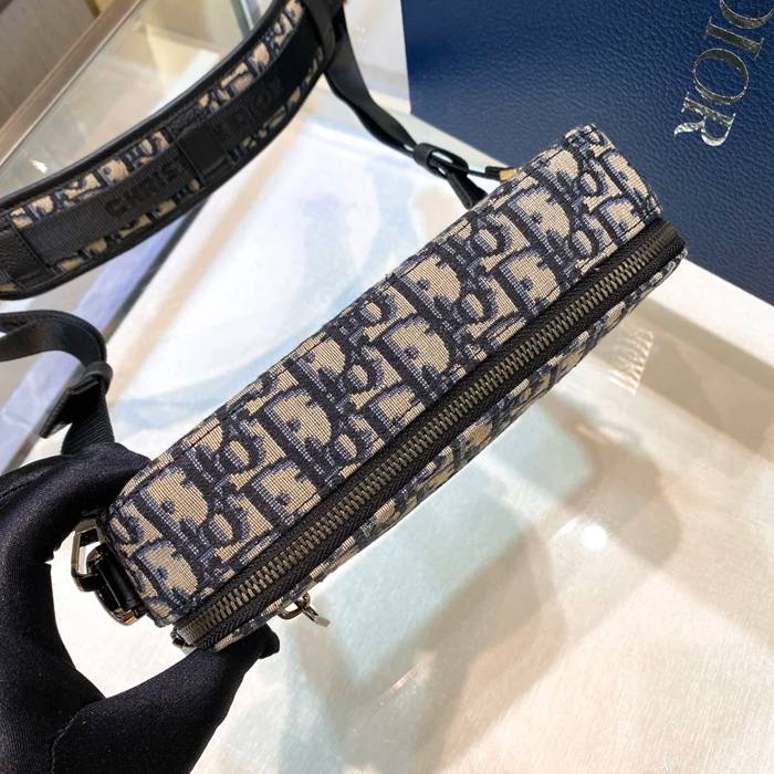 DIOR サファリメッセンジャー ベージュ×ブラック サイズ:22x15cm