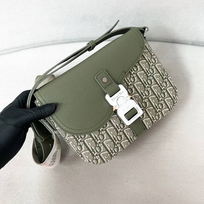 DIOR サドルメッセンジャー カーキ サイズ:23x18cm