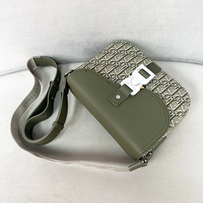 DIOR サドルメッセンジャー カーキ サイズ:23x18cm