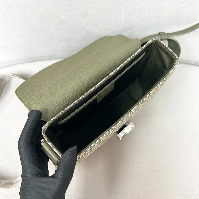 DIOR サドルメッセンジャー カーキ サイズ:23x18cm