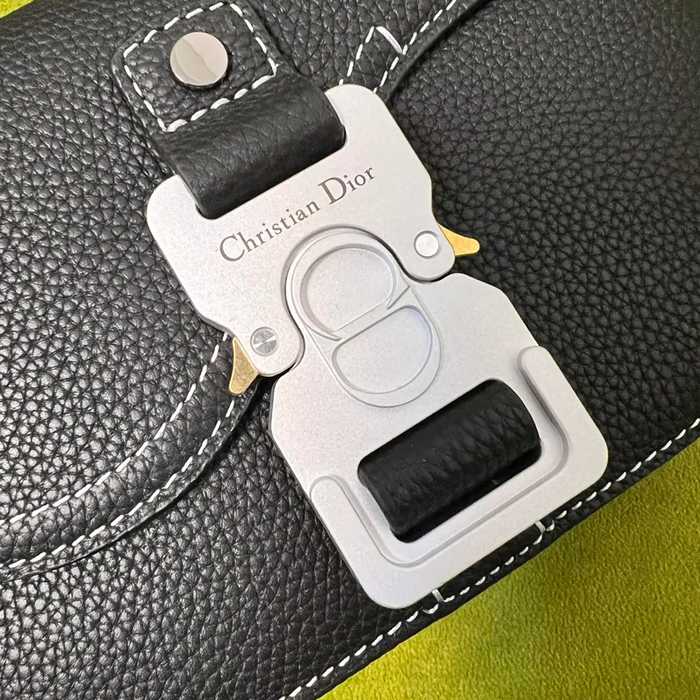 DIOR サドルメッセンジャー 荔枝紋牛皮 サイズ:19.5x13x4.3cm
