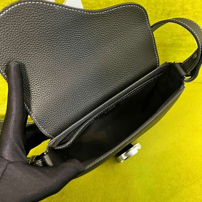 DIOR サドルメッセンジャー 荔枝紋牛皮 サイズ:19.5x13x4.3cm