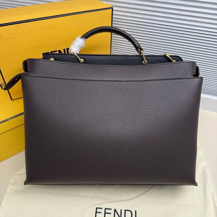 FENDI 7vA476 牛皮荔枝紋斜め掛け サイズ:41x34x12cm