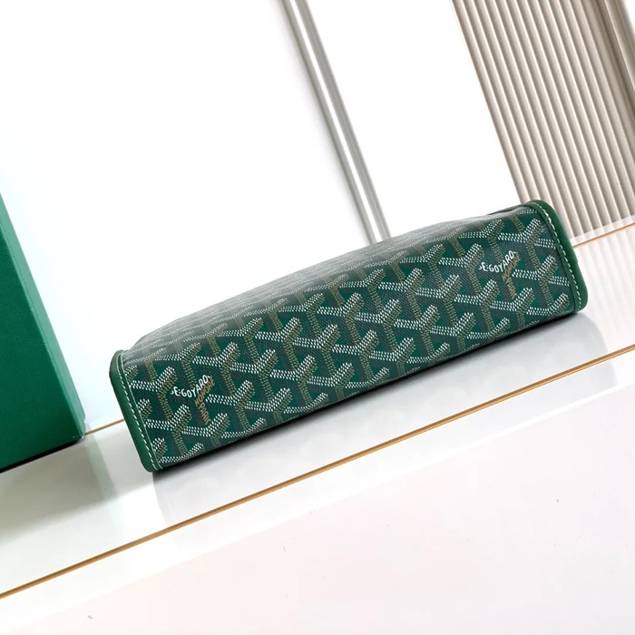 GOYARD ジュヴァンス 中洗面ポーチ 緑 サイズ:24.5x19cm