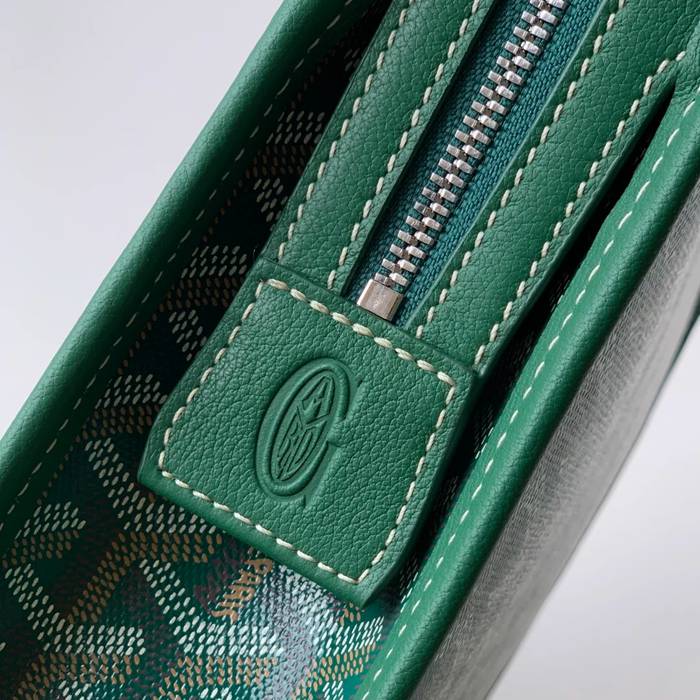 GOYARD ジュヴァンス 中洗面ポーチ 緑 サイズ:24.5x19cm