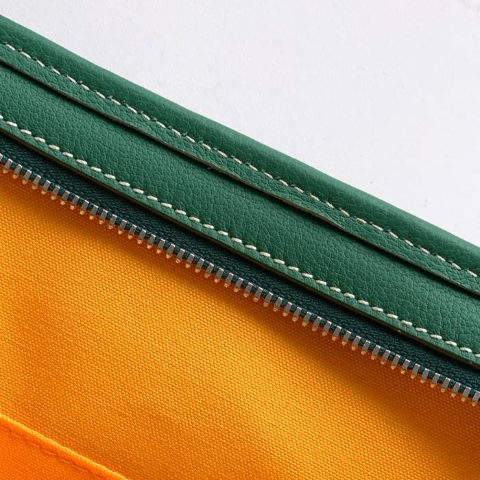 GOYARD ジュヴァンス 中洗面ポーチ 緑 サイズ:24.5x19cm
