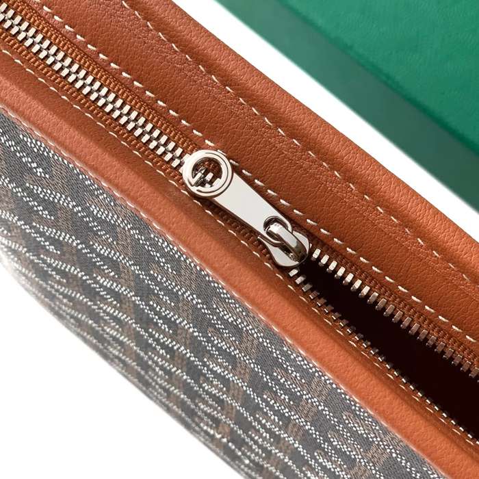 GOYARD ジュヴァンス 中洗面ポーチ 棕 サイズ:24.5x19cm