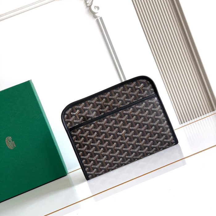 GOYARD ジュヴァンス 中洗面ポーチ 黒 サイズ:24.5x19cm