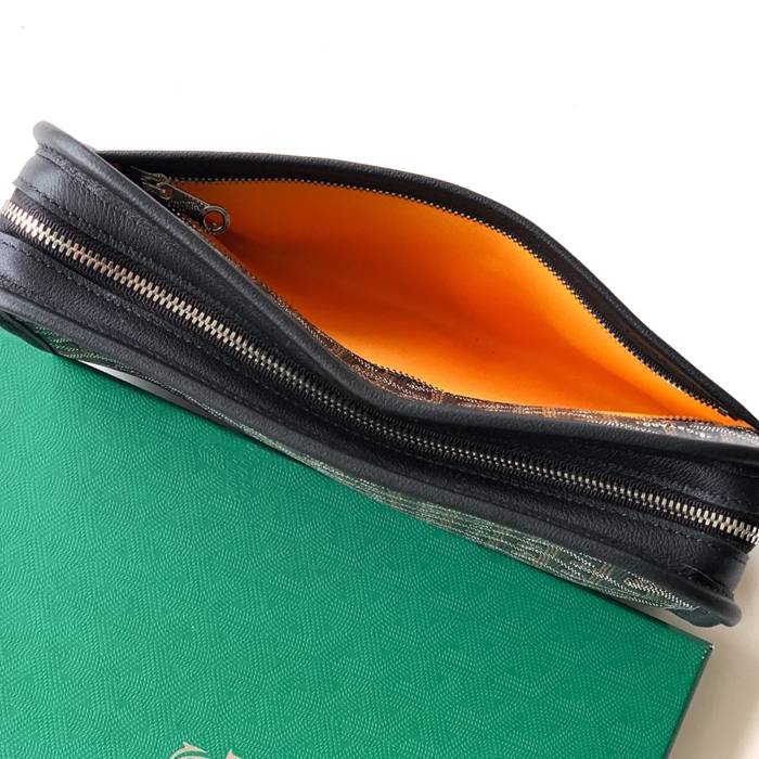 GOYARD ジュヴァンス 中洗面ポーチ 黒 サイズ:24.5x19cm