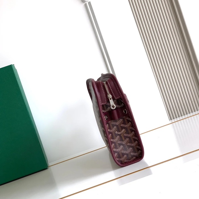 GOYARD ジュヴァンス 中洗面ポーチ ワインレッド サイズ:24.5x19cm