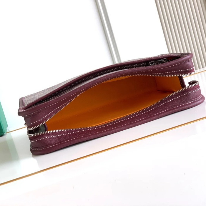 GOYARD ジュヴァンス 中洗面ポーチ ワインレッド サイズ:24.5x19cm