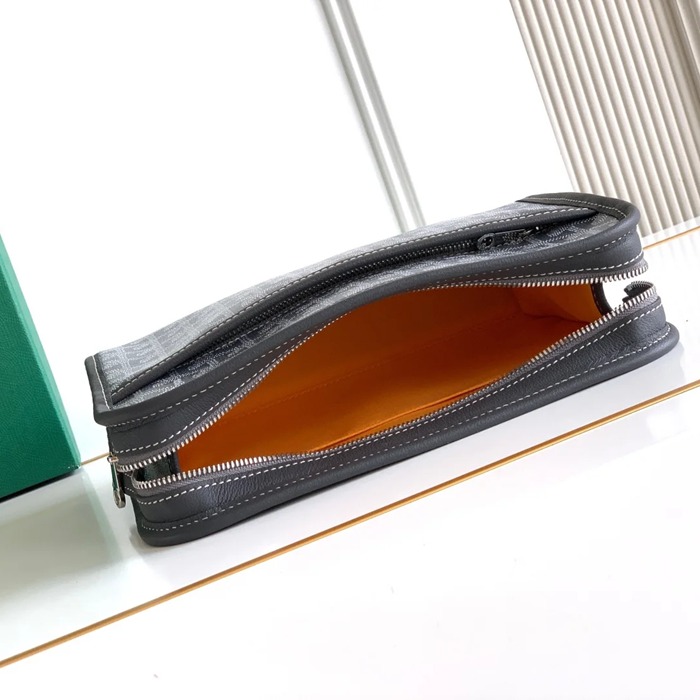 GOYARD ジュヴァンス 中洗面ポーチ グレー サイズ:24.5x19cm