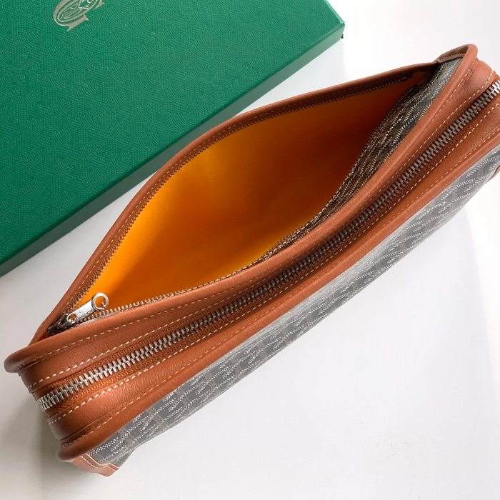 GOYARD ジュヴァンス 大洗面ポーチ 棕 サイズ:29.5x23x7.5cm