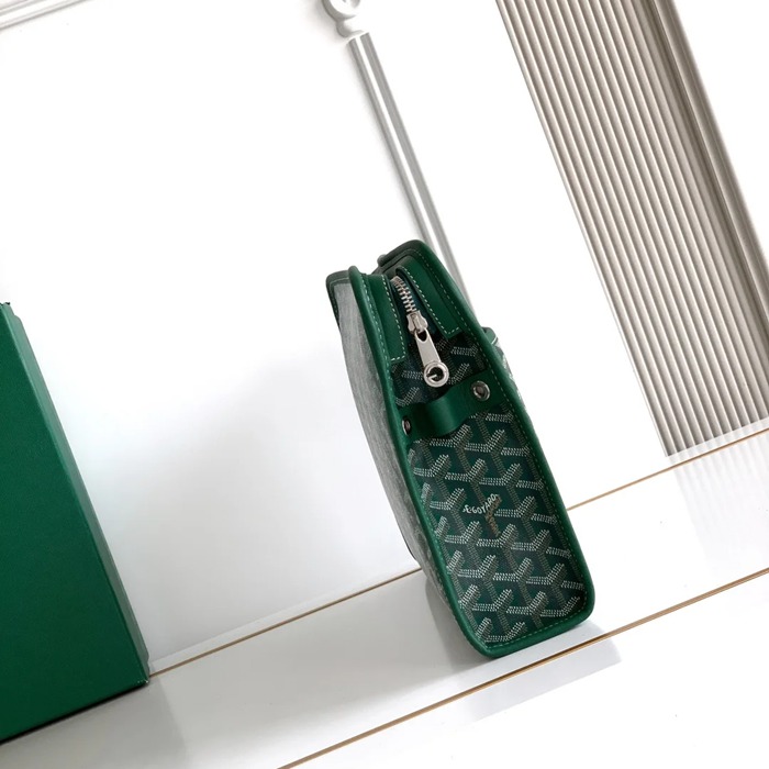GOYARD ジュヴァンス 大洗面ポーチ 緑 サイズ:29.5x23x7.5cm