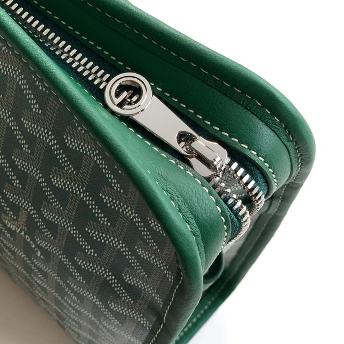 GOYARD ジュヴァンス 大洗面ポーチ 緑 サイズ:29.5x23x7.5cm